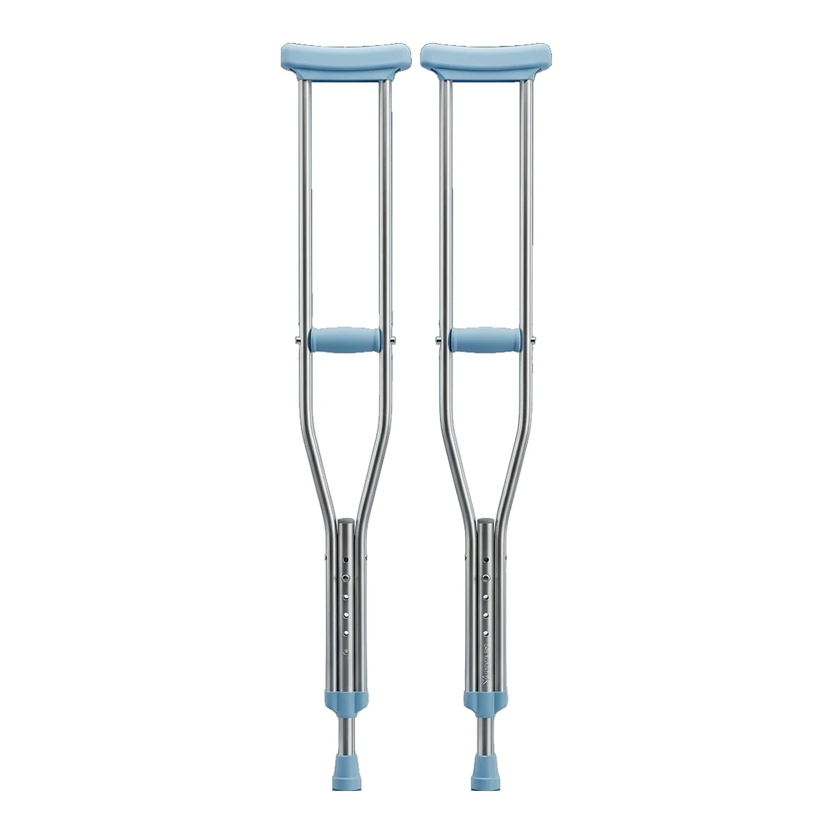 adjustable-underarm-crutches-pair Adjustable Underarm Crutches (Pair) with Cushioned Pads and Rubber Tips - Image 1