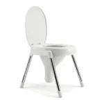 Comfort Commode Chair for Elderly - Steel & Iron Leg Options